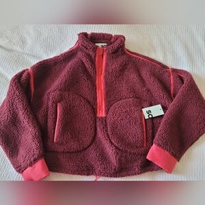 SO Plush Fleece Jacket in Deep Pink